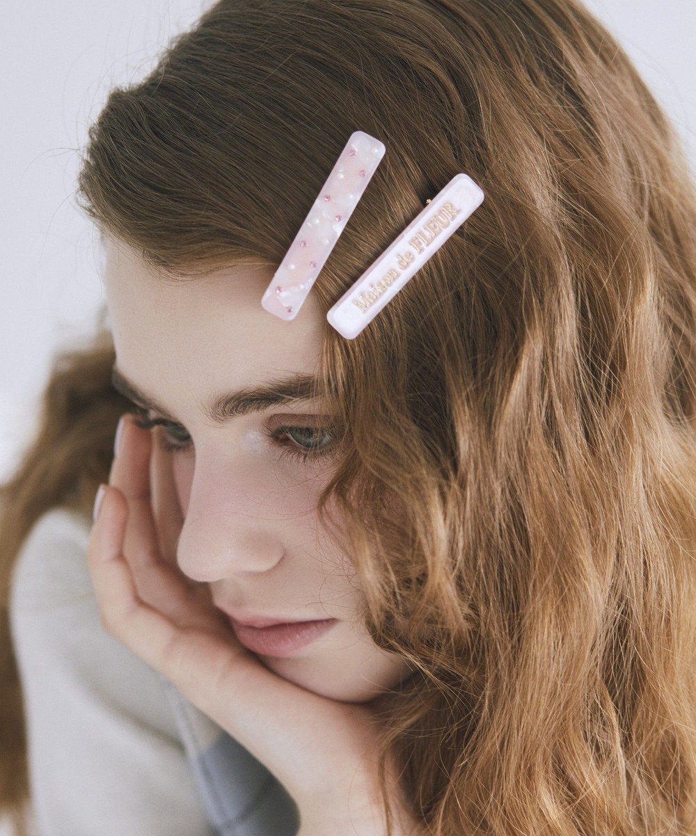 Maison de FLEUR 2セットアセチロゴクリップ 