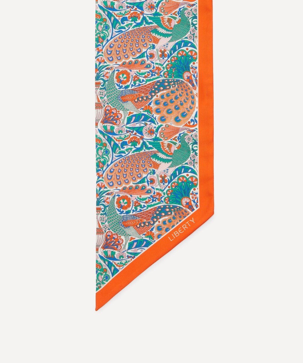 LIBERTY. オスカー パレス 15x100 リボン シルク スカーフ 