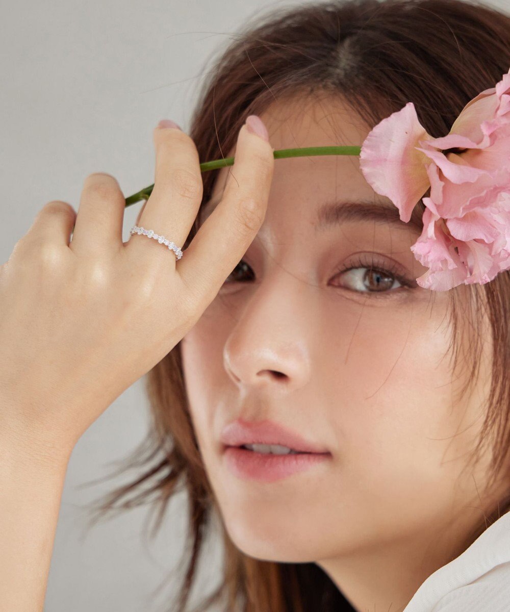 Tiaclasse 【安田美沙子さん着用】オーロラストーンワンラップリング 