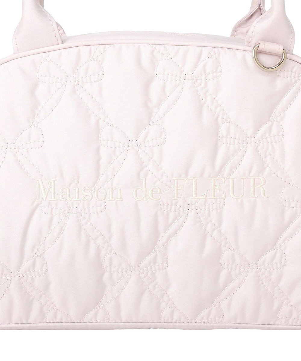 Maison de FLEUR リボンキルティング2Wayボストンバッグ 