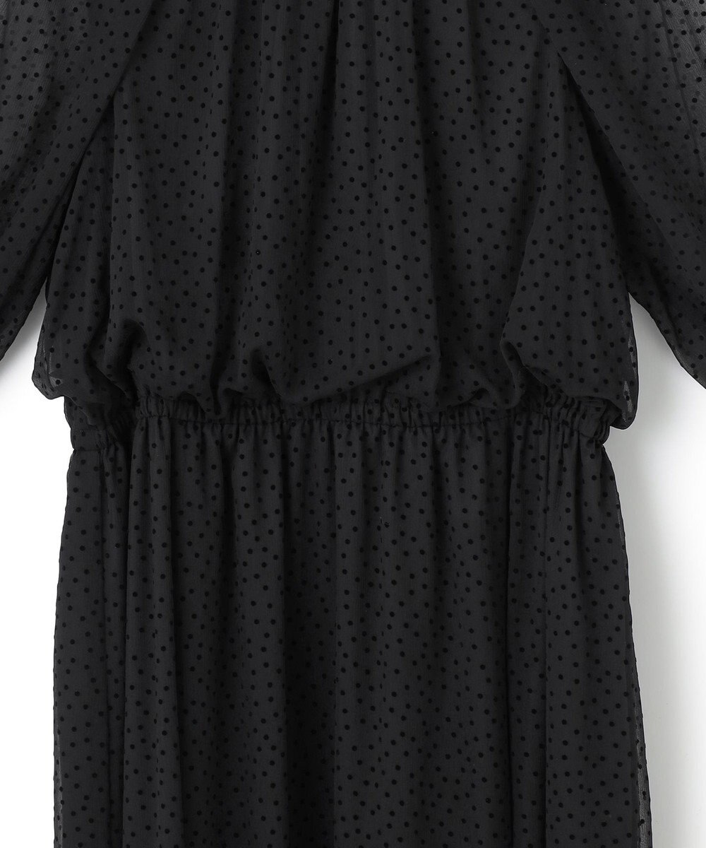 23区 【APPLAUDIR】シアードットフロッキー ボウタイリボンドレス 