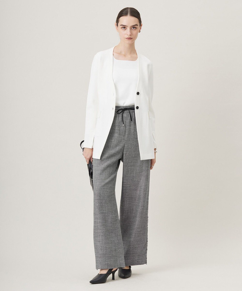 ICB 【洗える】 シンセティックフルニードル ニットプルオーバー 