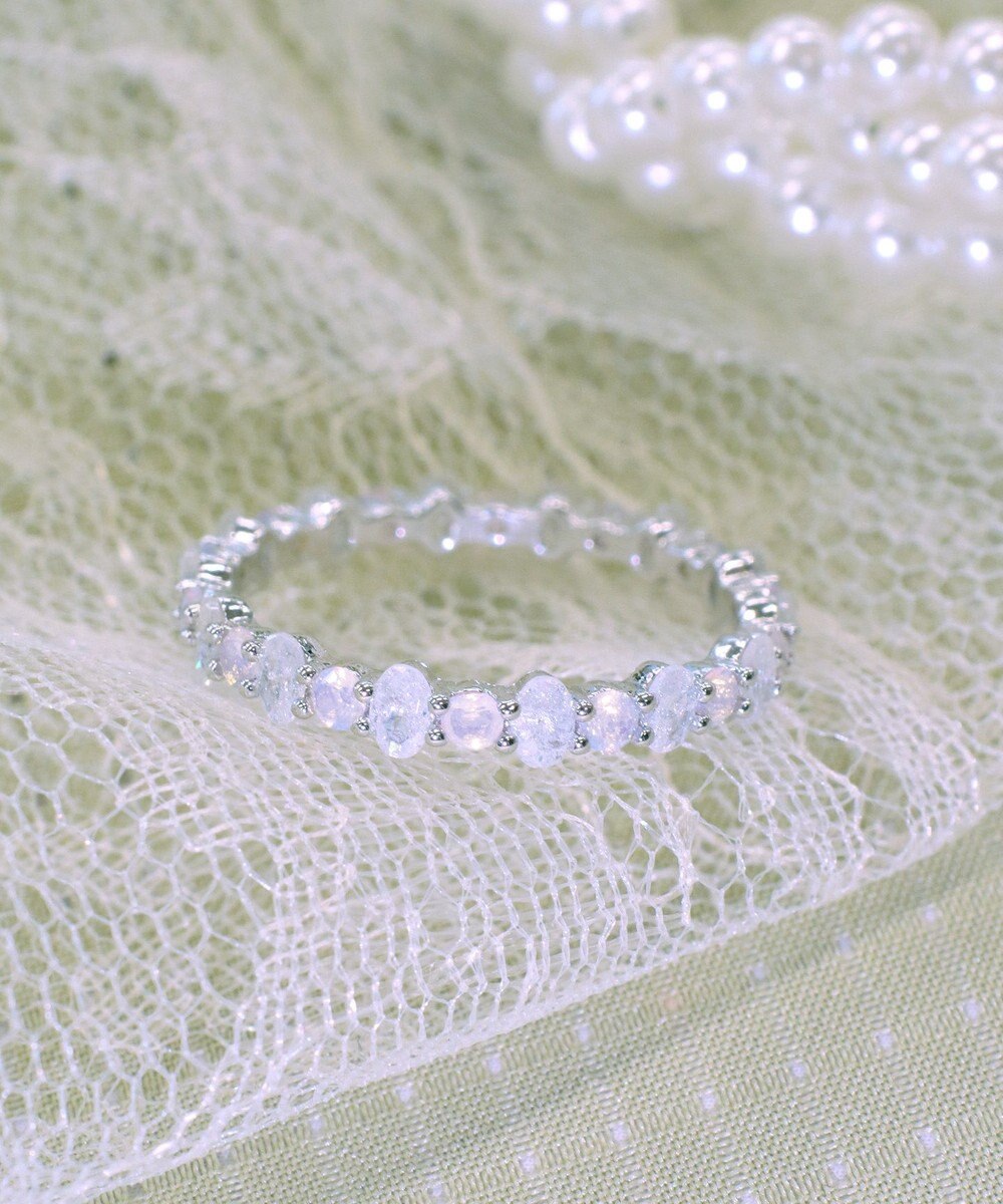 Tiaclasse 【安田美沙子さん着用】オーロラストーンワンラップリング 