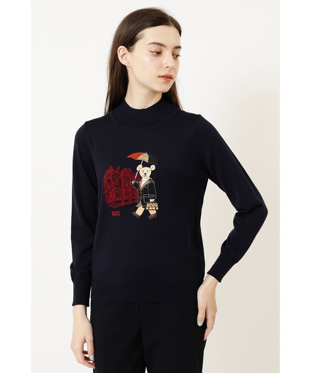 DAKS ダッフルコートベアハイネックニット 