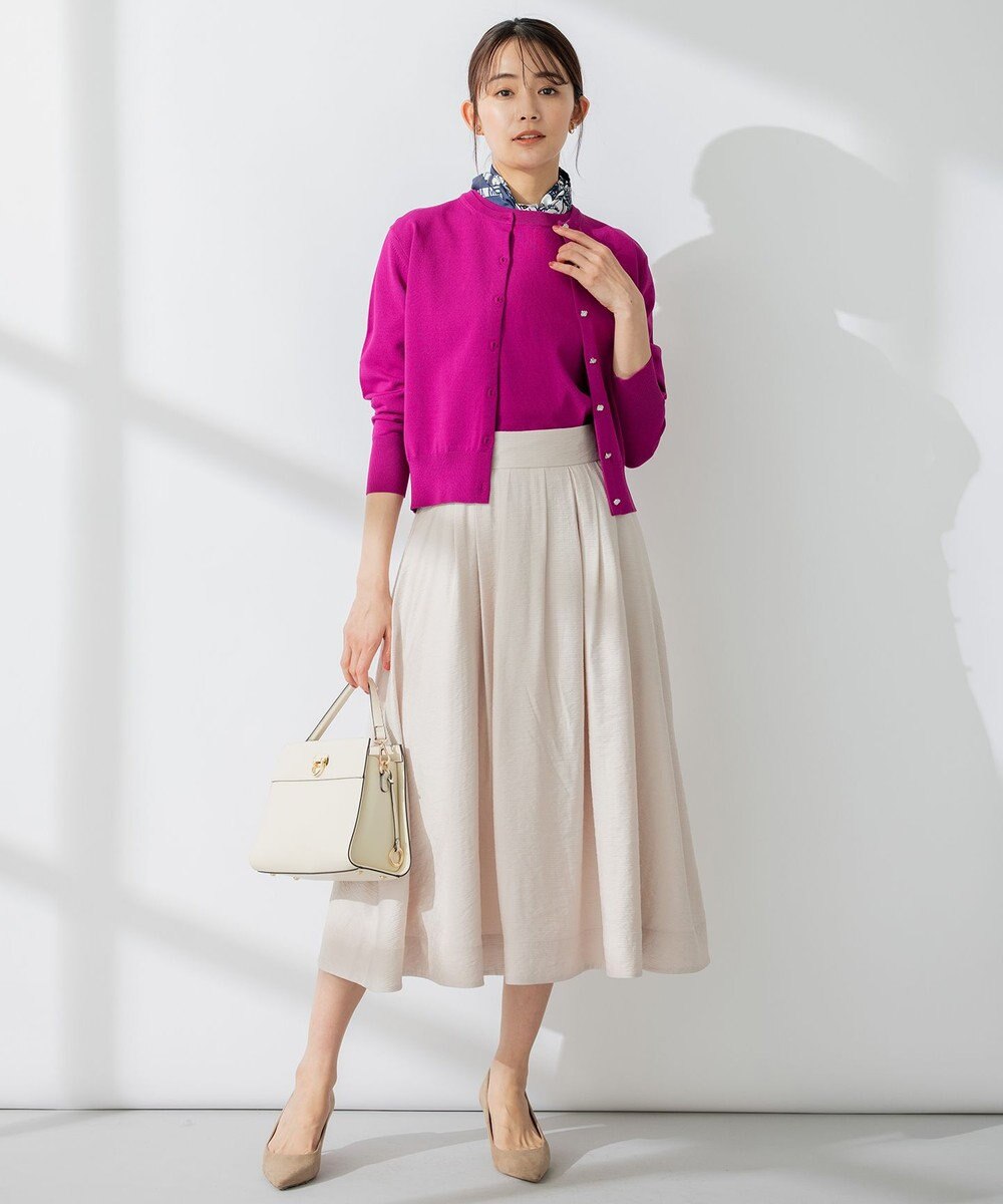 組曲 【8色展開・アンサンブル対応】ブーケカラーカーディガン 