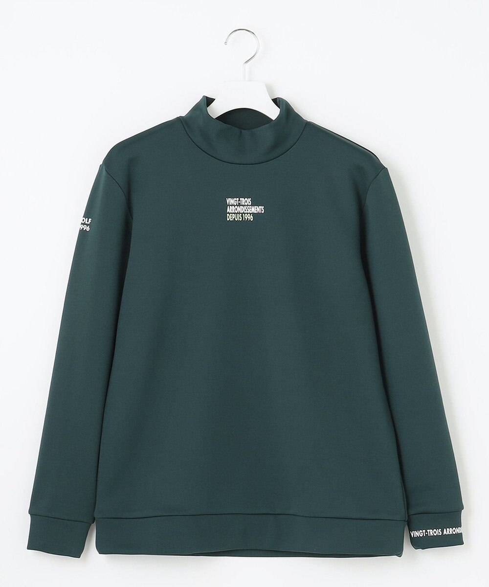 23区GOLF 【MEN】ストレッチ裏フリース モックネック 