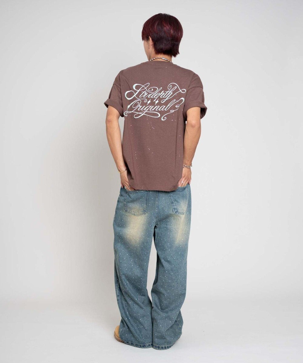 WEGO 【ユニセックス着用ITEM/MLサイズ展開】ラメグラフィックT（SS） 