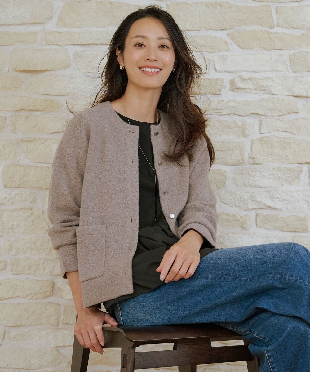 J.PRESS LADIES L 【WEB限定カラーあり】レイヤードジャージー フレア カットソー 