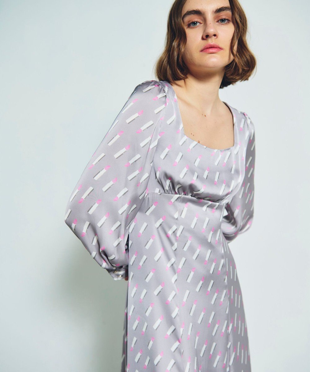 GRACE CONTINENTAL バックシャンリップドレス 