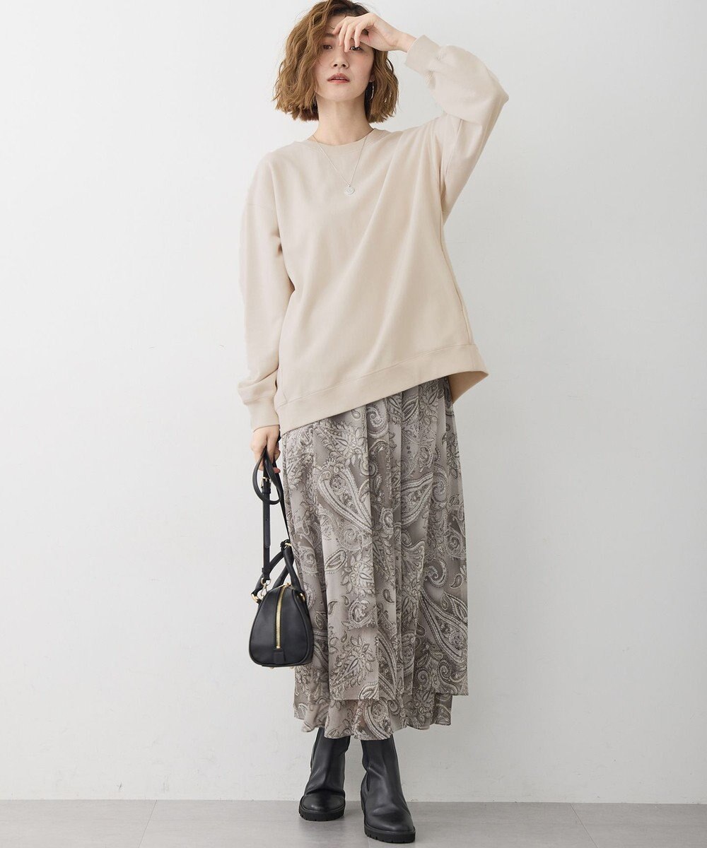 23区 S 【洗える】Erica クレープペイズリープリント スカート 