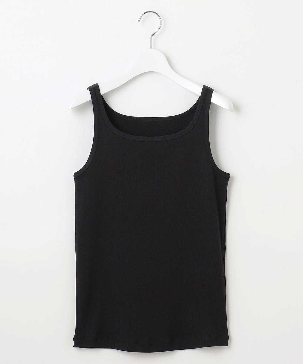 自由区 L 【洗える】ソフトリブ タンクトップ 