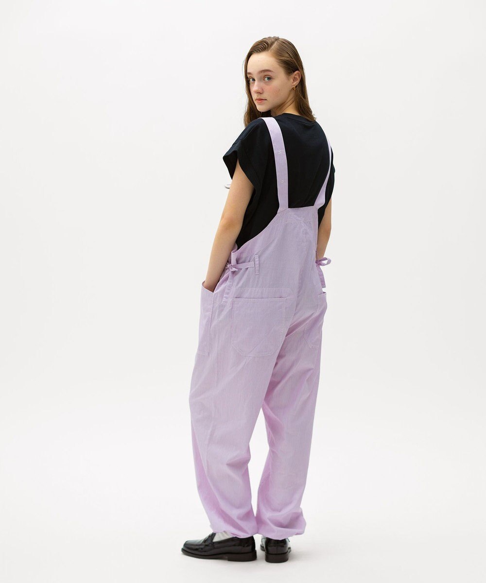LENO  CANDY STRIPE SALOPETTES / ストライプサロペット 