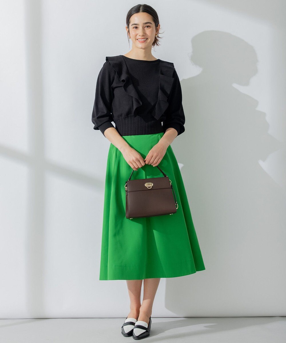 組曲 【洗える】Elenaラッフル ニット 