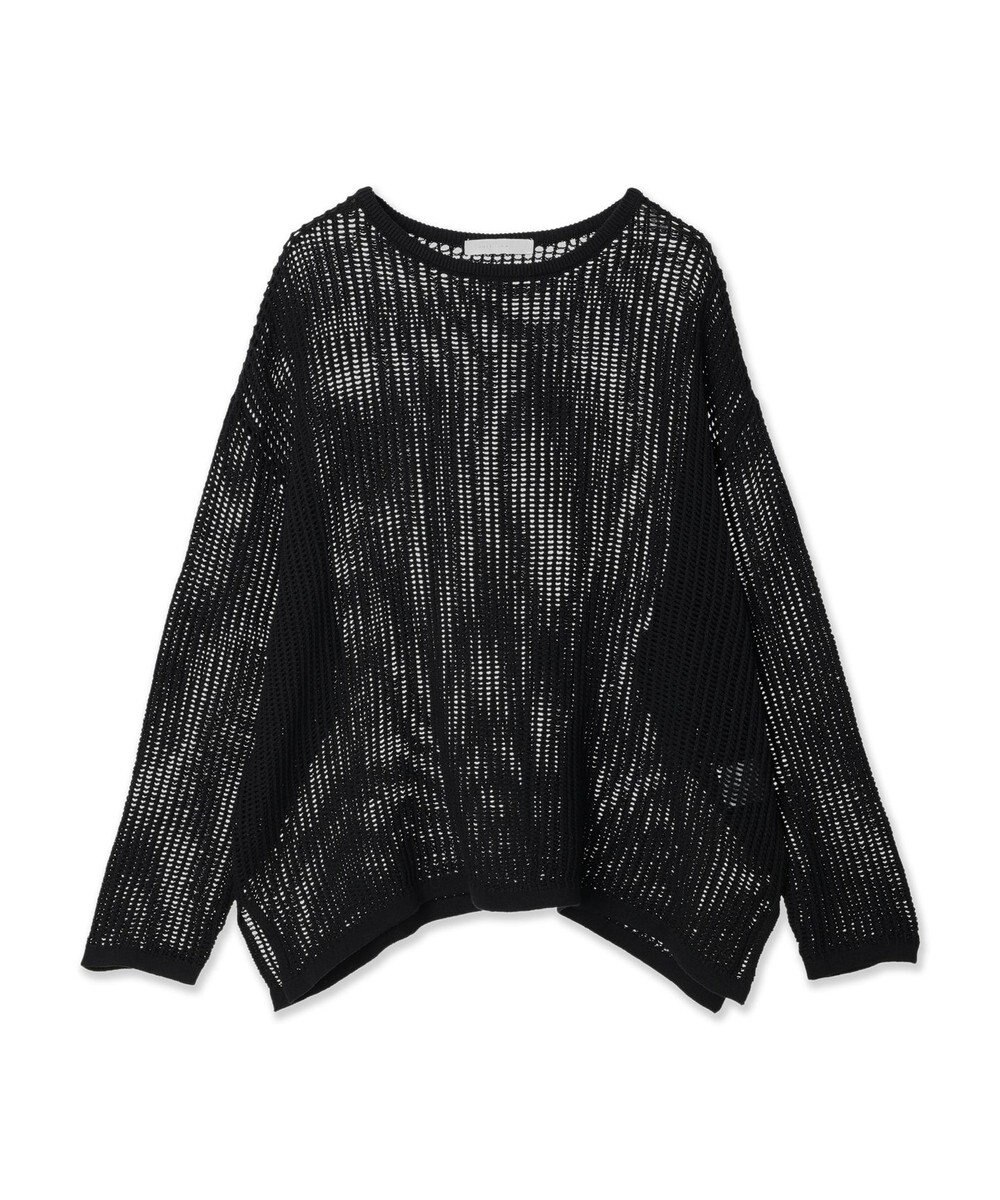 AMERICAN HOLIC 透かし編みメッシュニットプルオーバー 