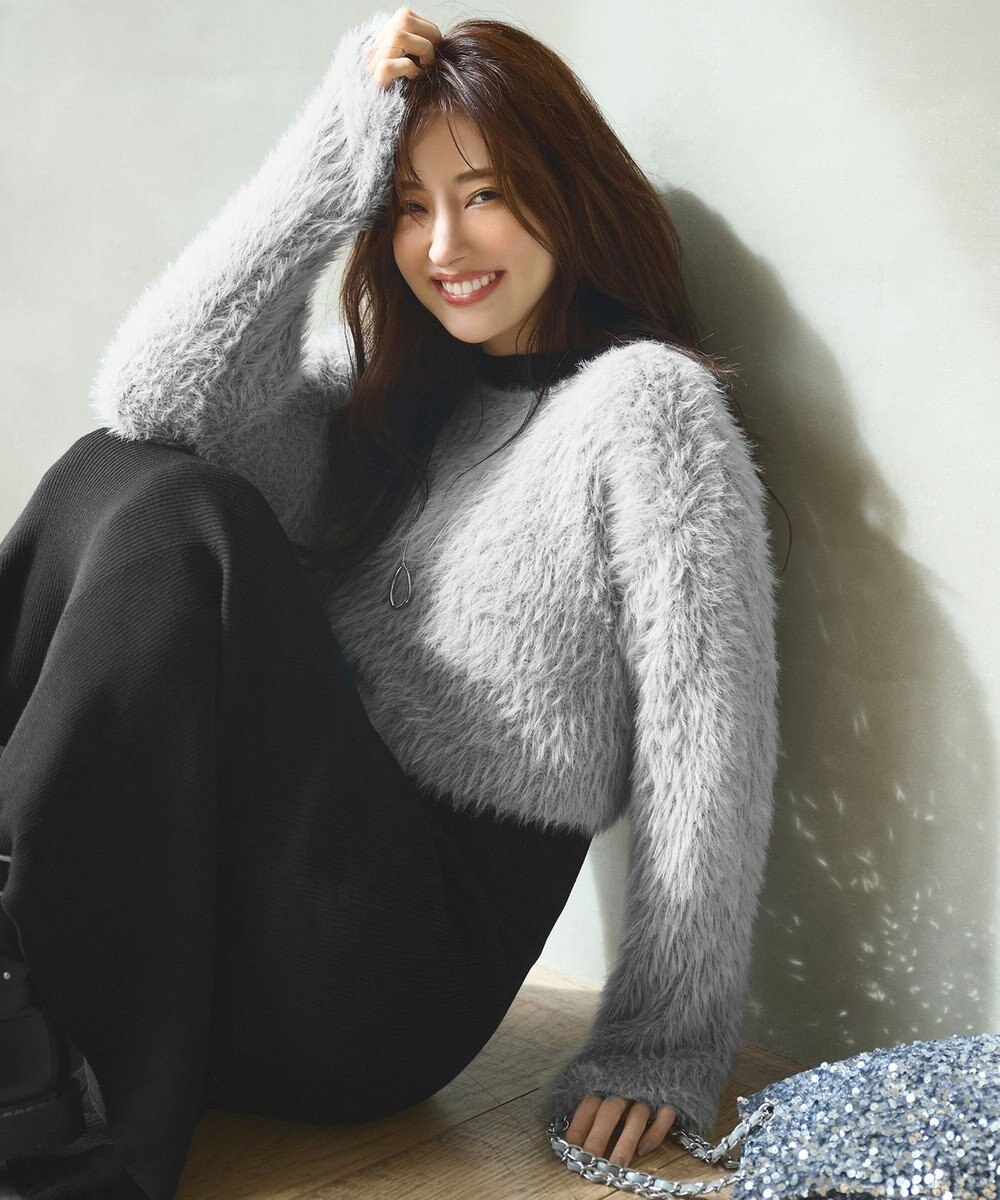 ANY SIS 【2SET】シャギー ニット × ワンピース セット 