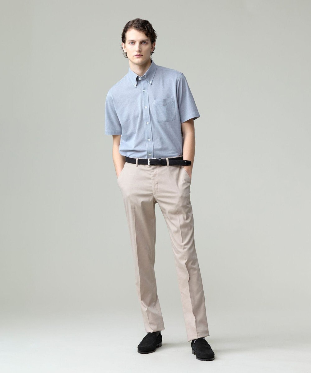 J.PRESS MEN 【ストレッチ】シャドウ千鳥ストレッチ ステムテーパードパンツ 