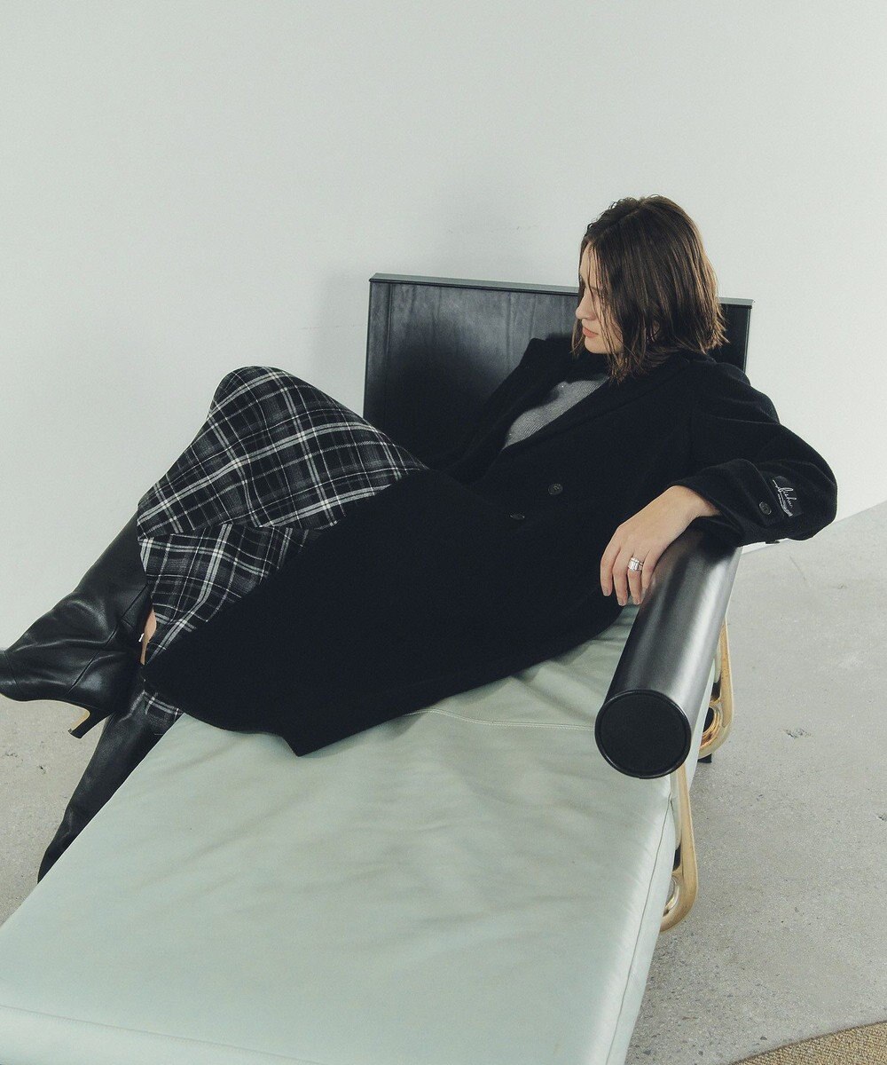 YECCA VECCA チェック柄アシメデザインスカート 