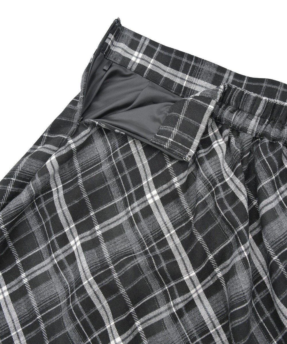 YECCA VECCA チェック柄アシメデザインスカート 