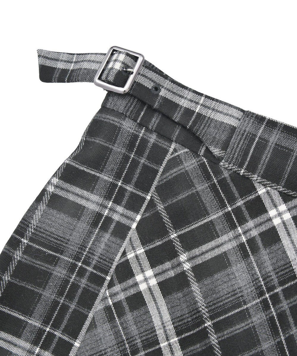 YECCA VECCA チェック柄アシメデザインスカート 