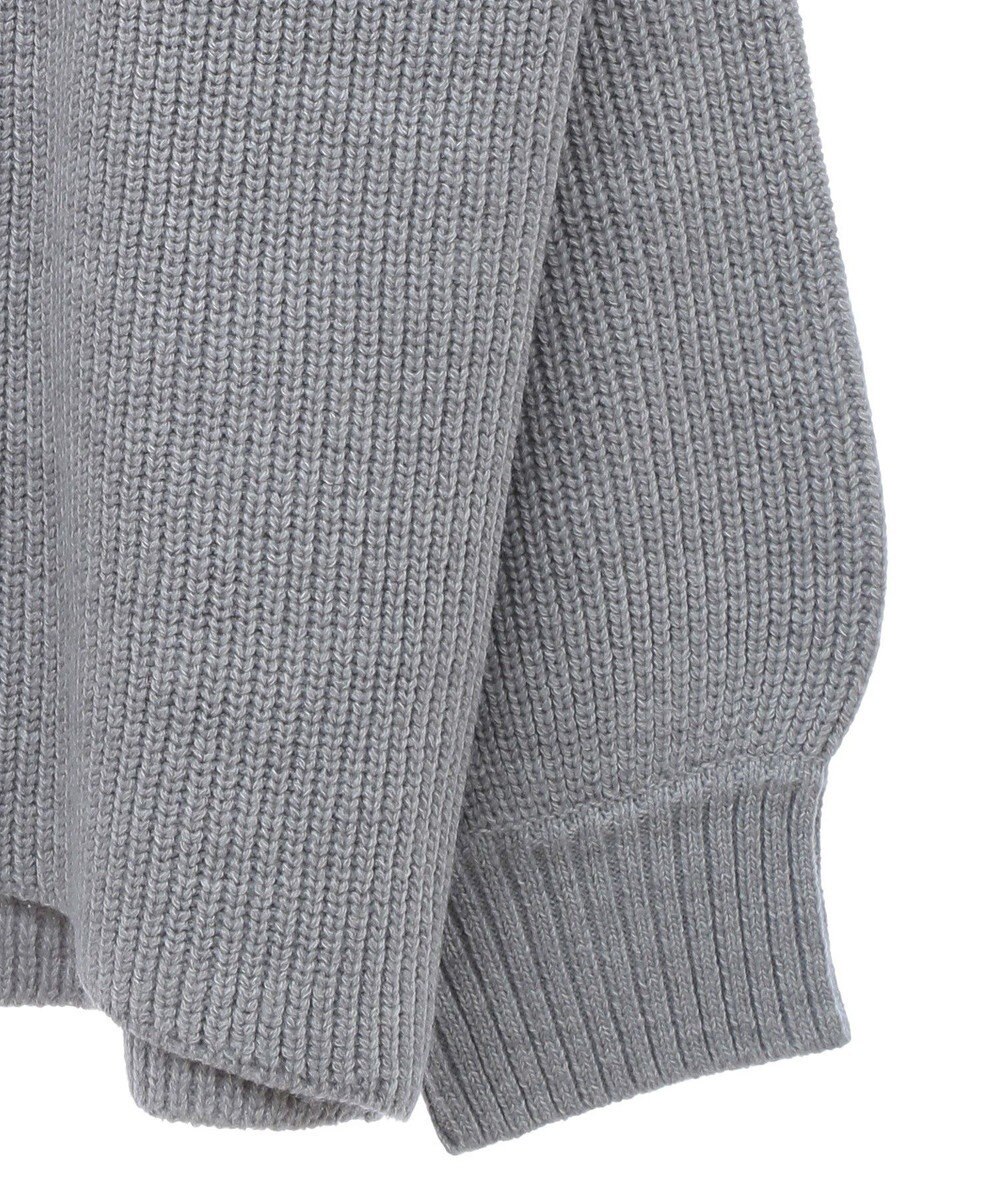 Green Parks ＺＩＰ付き畦ニットチュニック 