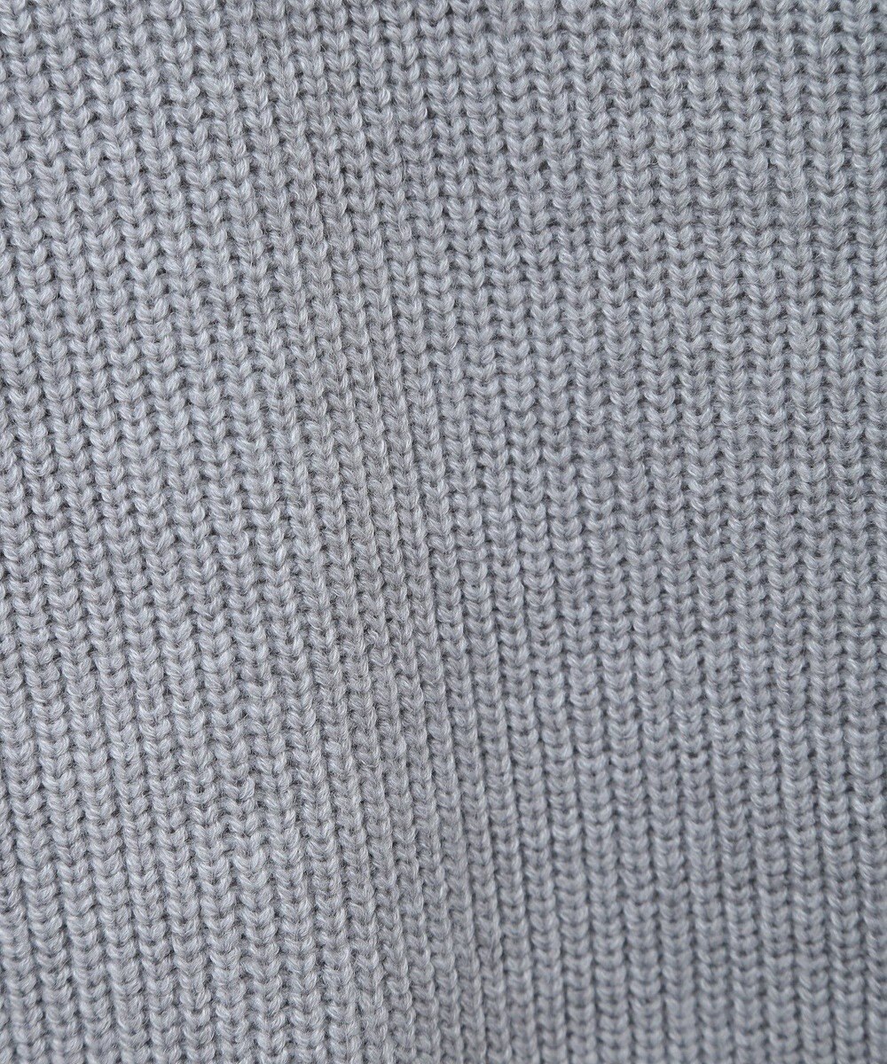 Green Parks ＺＩＰ付き畦ニットチュニック 