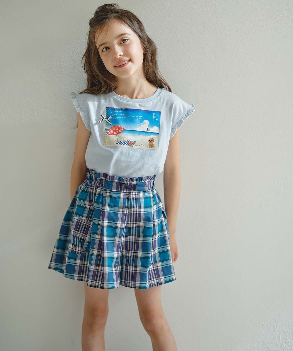 組曲 KIDS 【150-160㎝】夏休みの絵日記 Tシャツ 