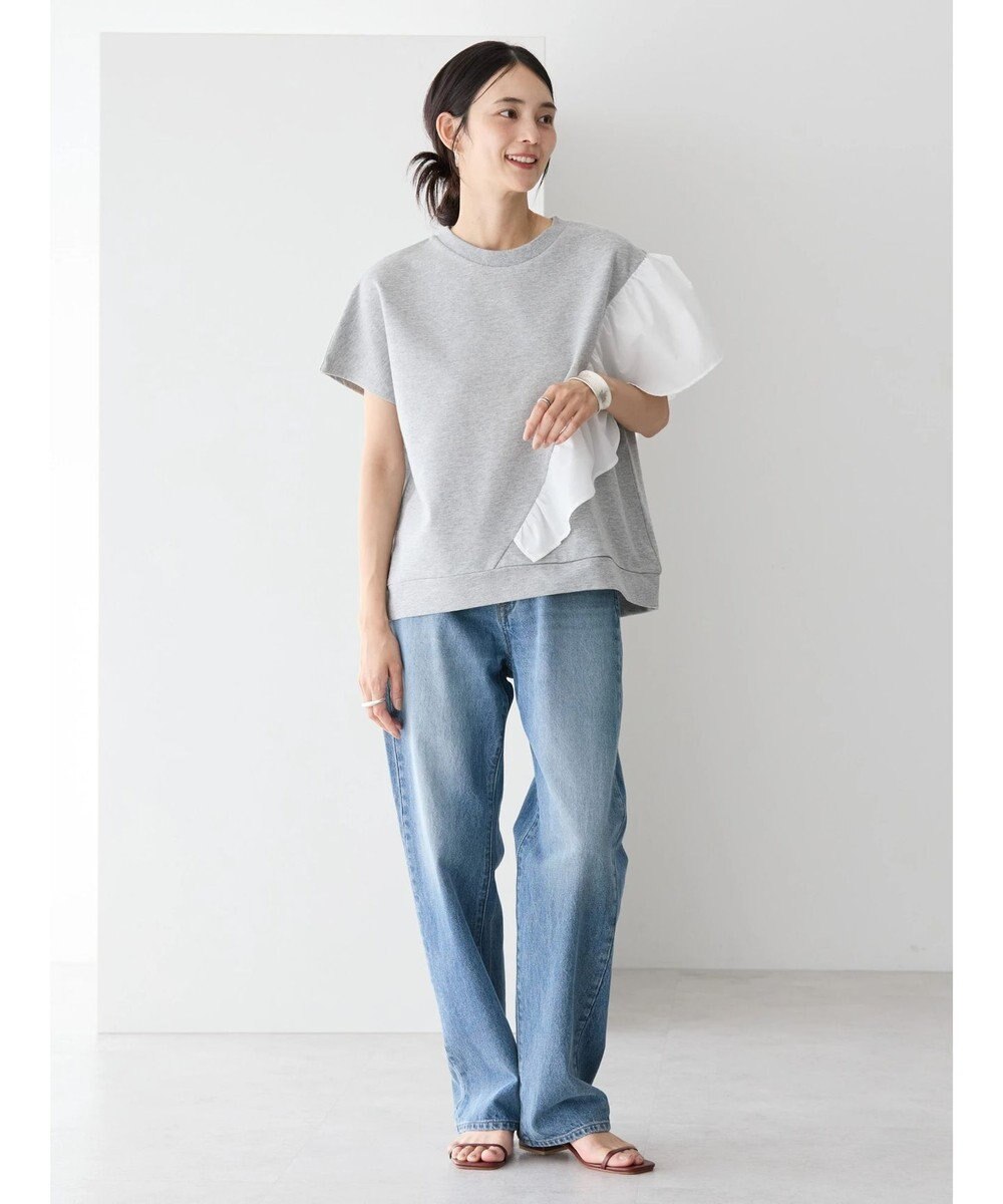 AMERICAN HOLIC ショルダーフリルミニ裏毛プルオーバー 