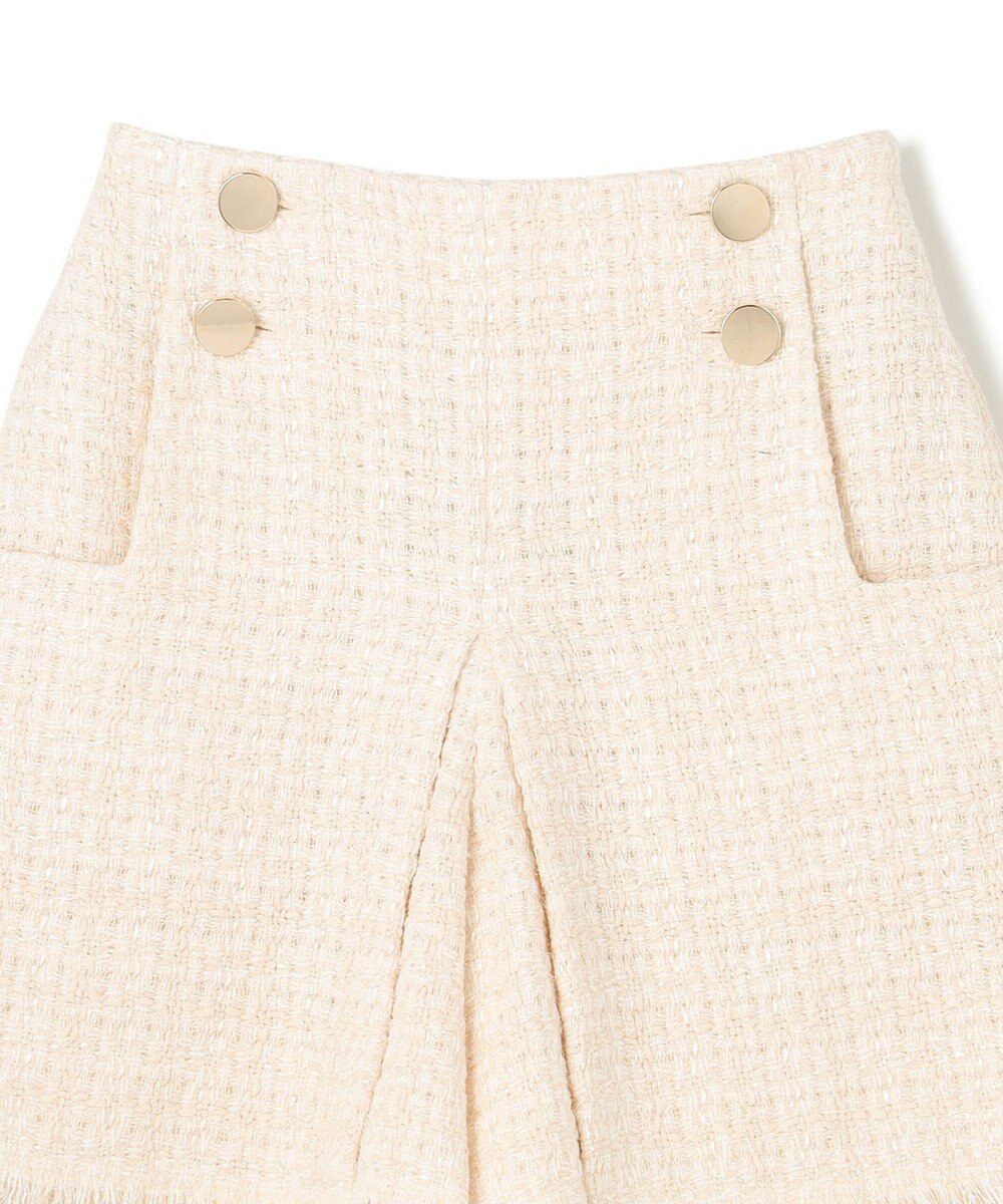GRACE CONTINENTAL ツイードボックスタックショートパンツ 