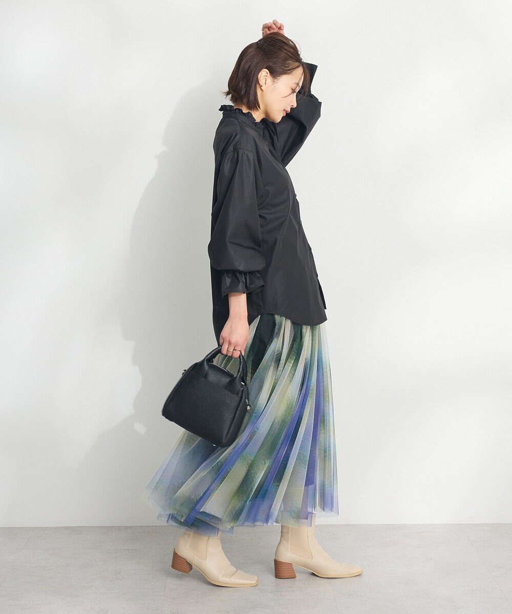 CRAFT STANDARD BOUTIQUE アート柄プリントチュールスカート 