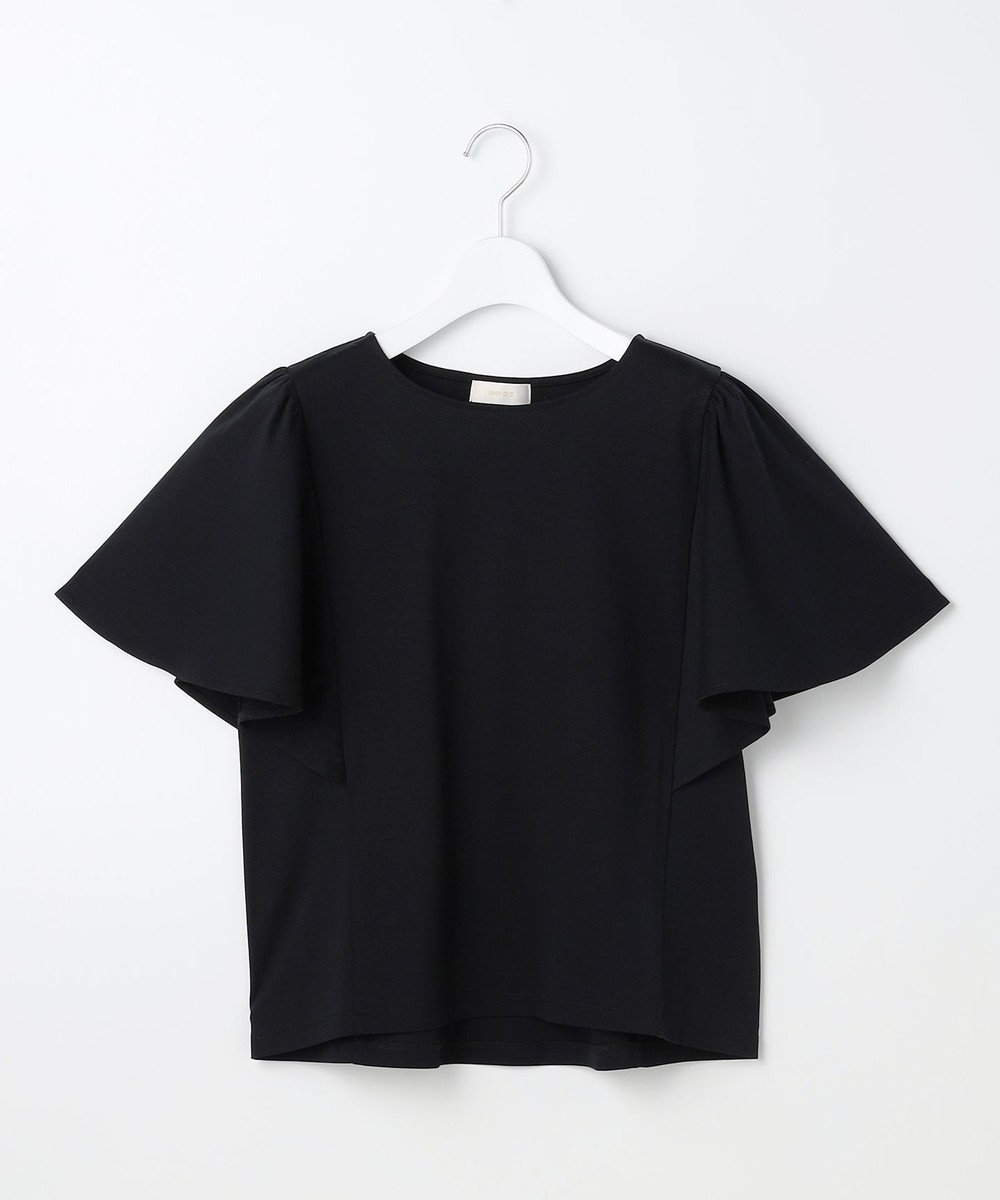 ANY SIS S 【シルクタッチさら魅せTシャツ】袖フレア プルオーバー 