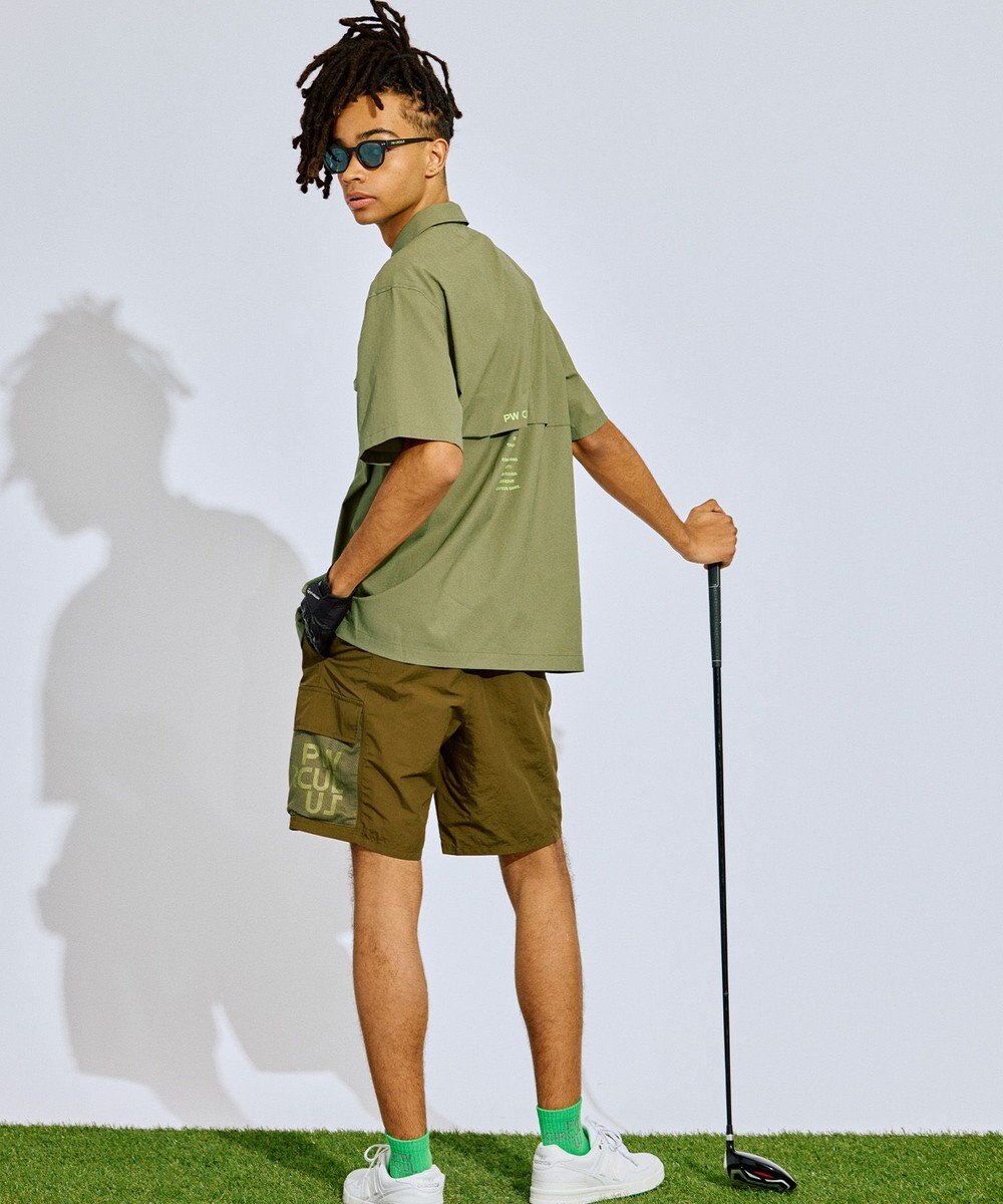 PW CIRCULUS 【UV遮蔽率97.8% / 軽量のDotAir / 高通気 / 軽撥水】【MEN】メッシュポケットシャツ ゴルフ 