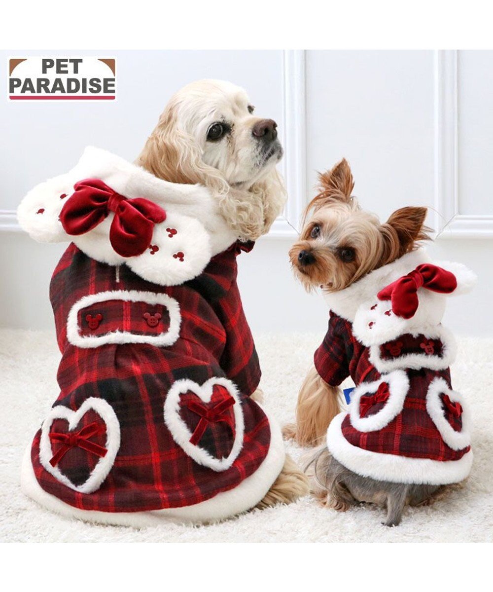 PET PARADISE ディズニー ミニーマウス チェックコート 中型犬 