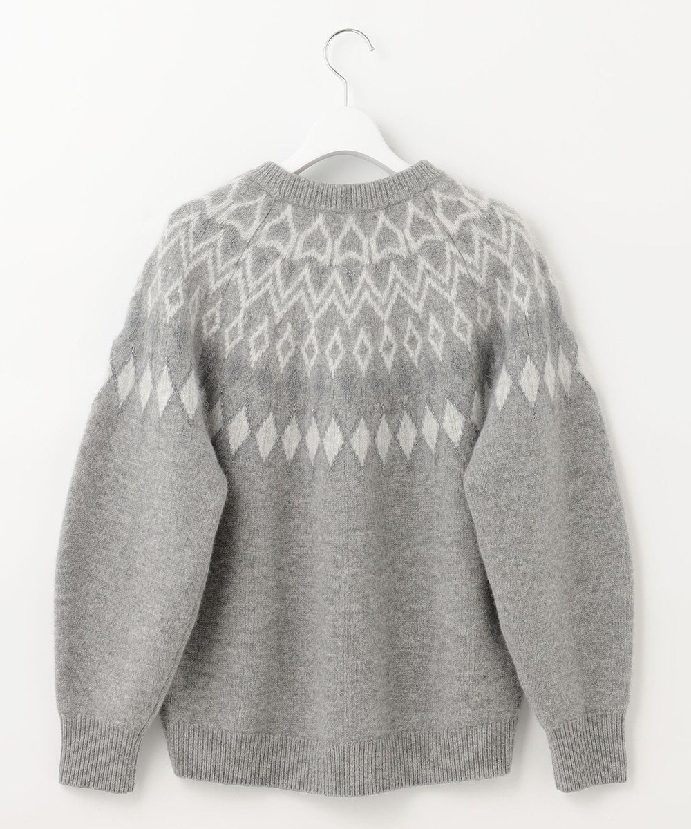 自由区 L フェアアイル クルーネックニット 