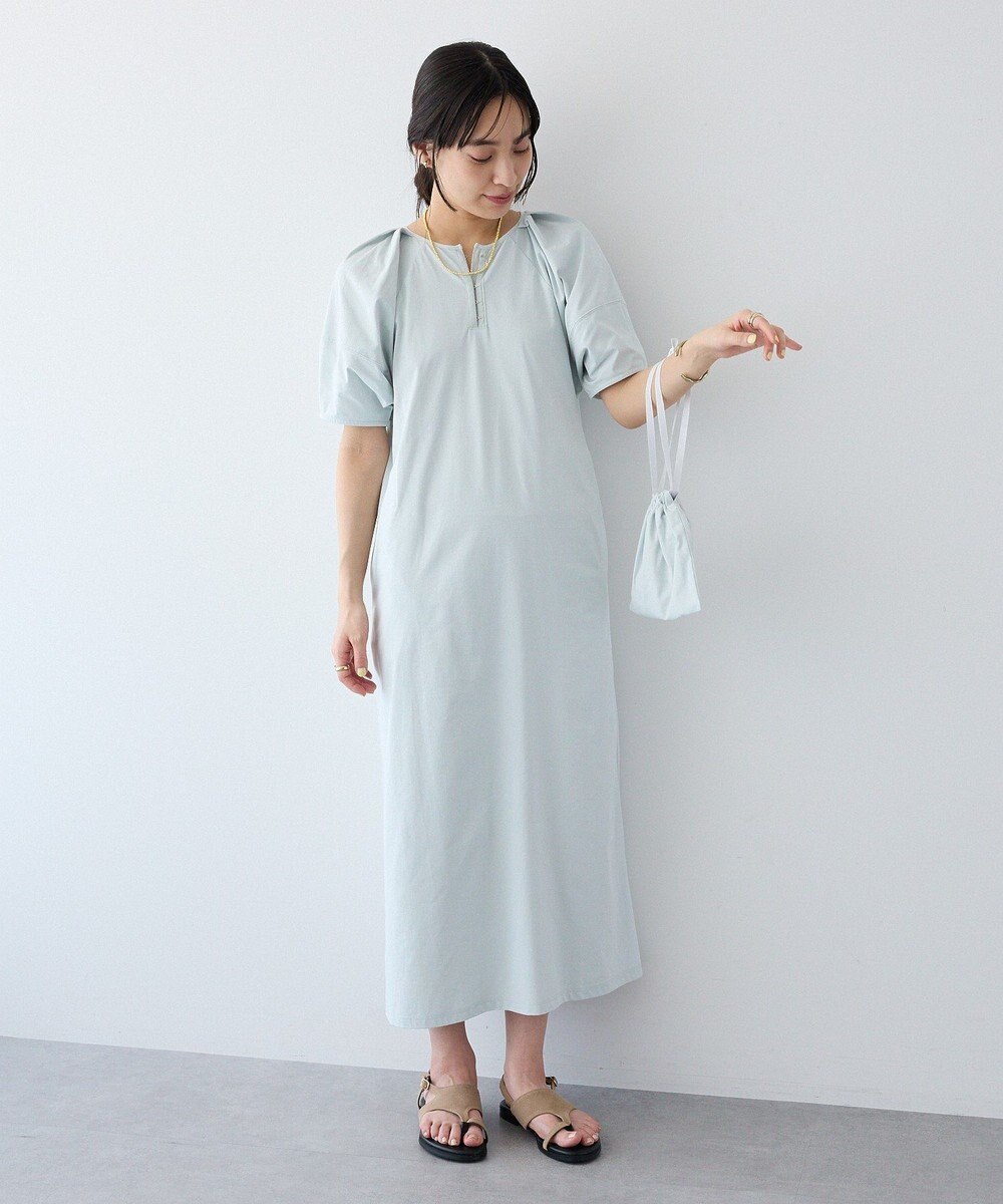 CRAFT STANDARD BOUTIQUE ポーチ付きバルーンスリーブワンピース 