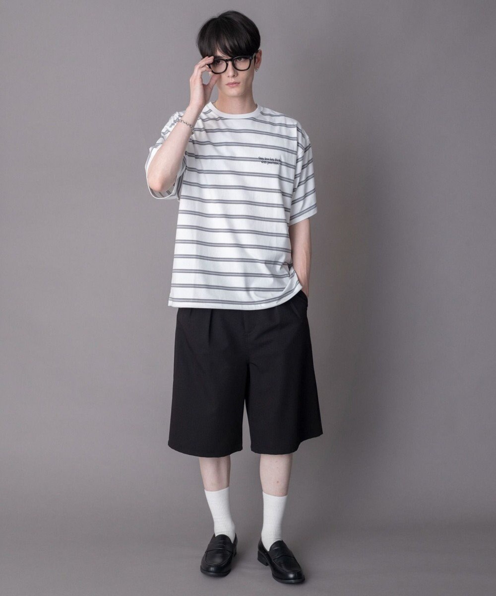 WEGO 【機能T】接触冷感マルチボーダーT（SS） 