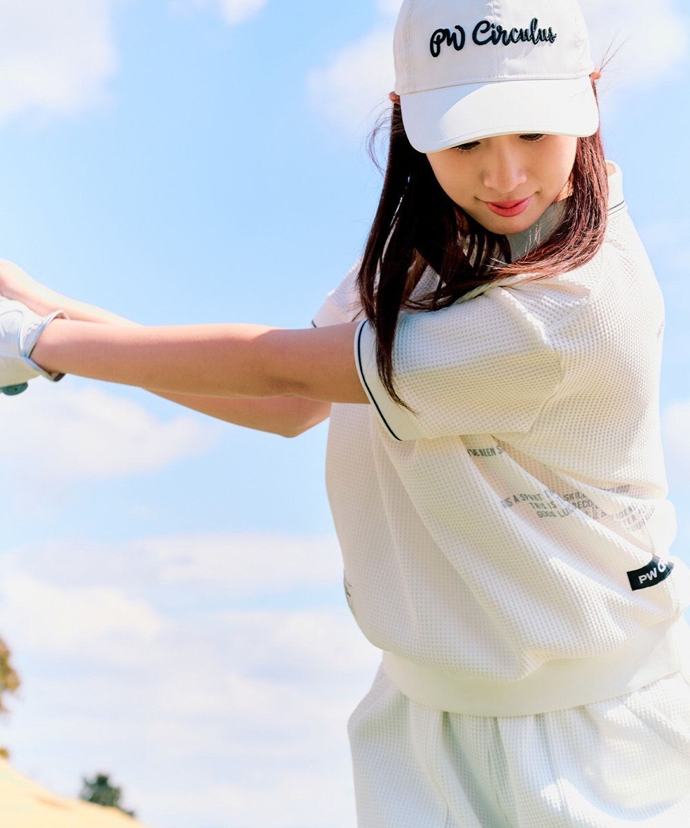PW CIRCULUS 【WOMEN】ワッフルハーフジップポロ 2026年モデル ゴルフウェア レディース 