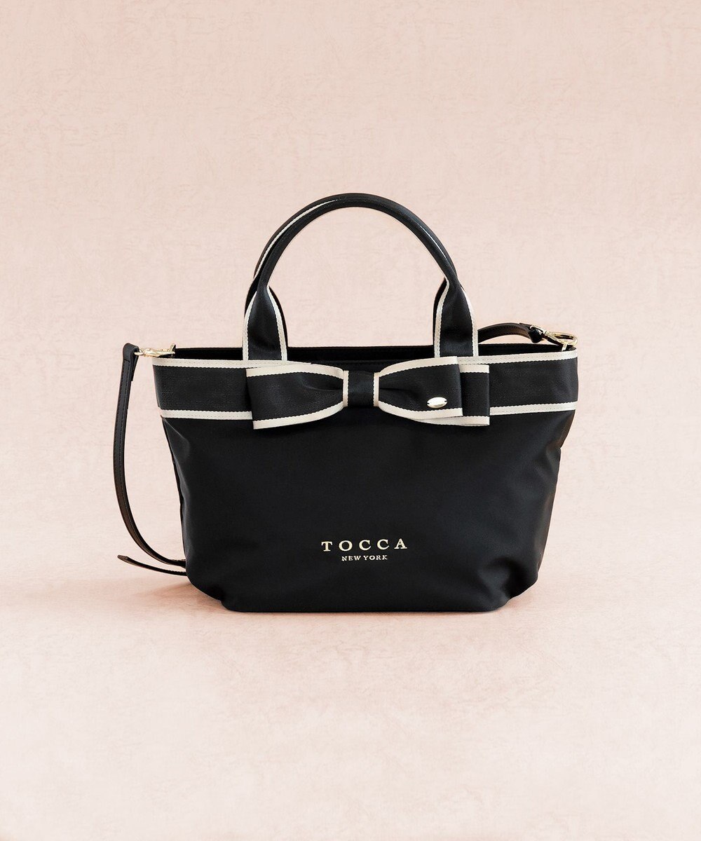 TOCCA 【撥水】BICOLOR RIBBON TOTE トートバッグ 