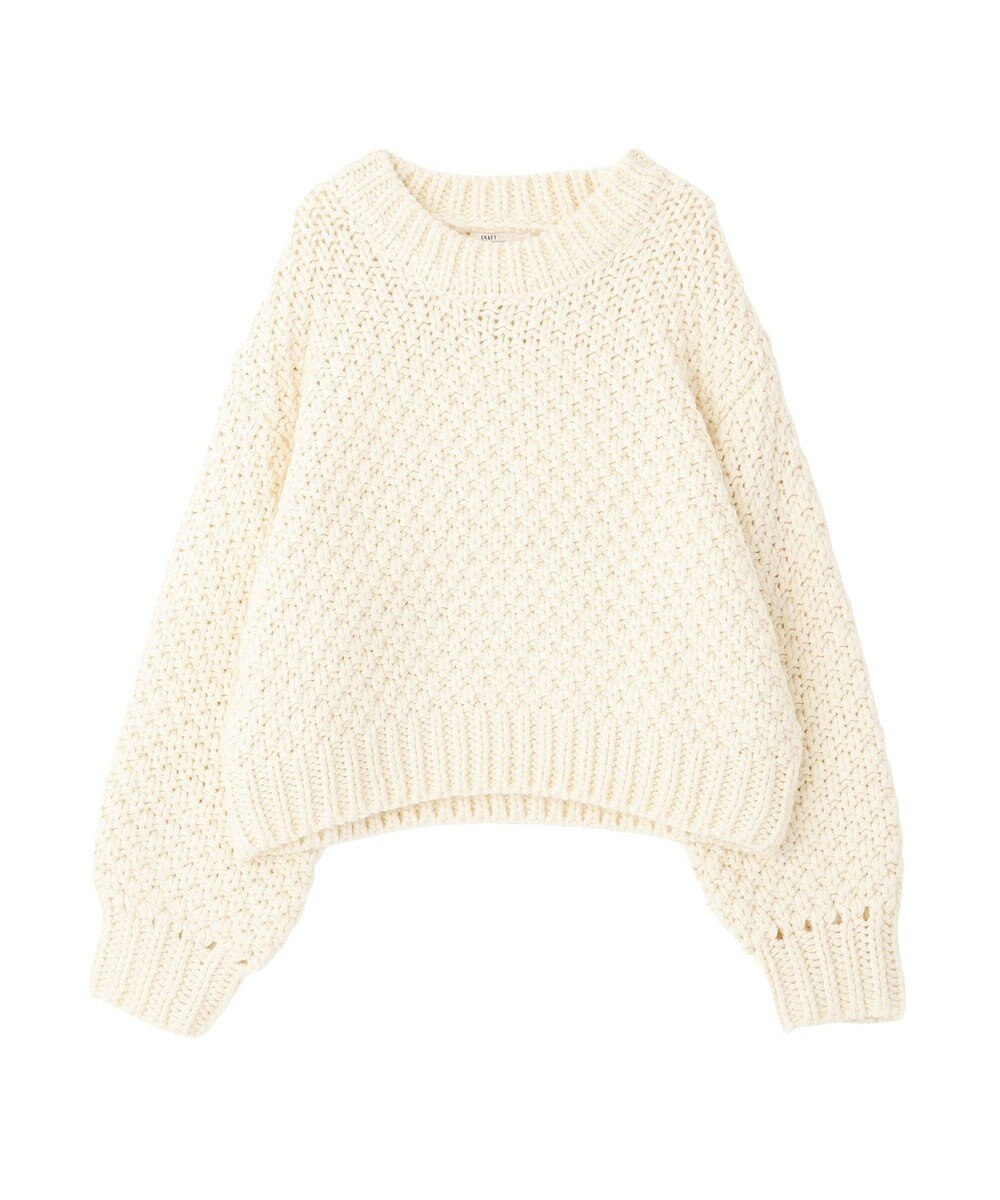 CRAFT STANDARD BOUTIQUE ローゲージカノコニットプルオーバー 