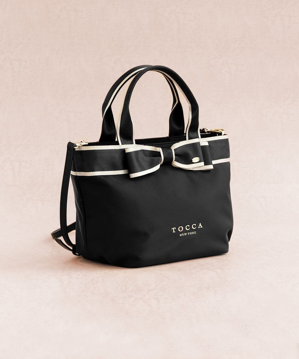 TOCCA 【撥水】BICOLOR RIBBON TOTE トートバッグ 