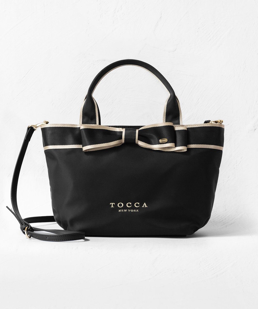 TOCCA 【撥水】BICOLOR RIBBON TOTE トートバッグ 