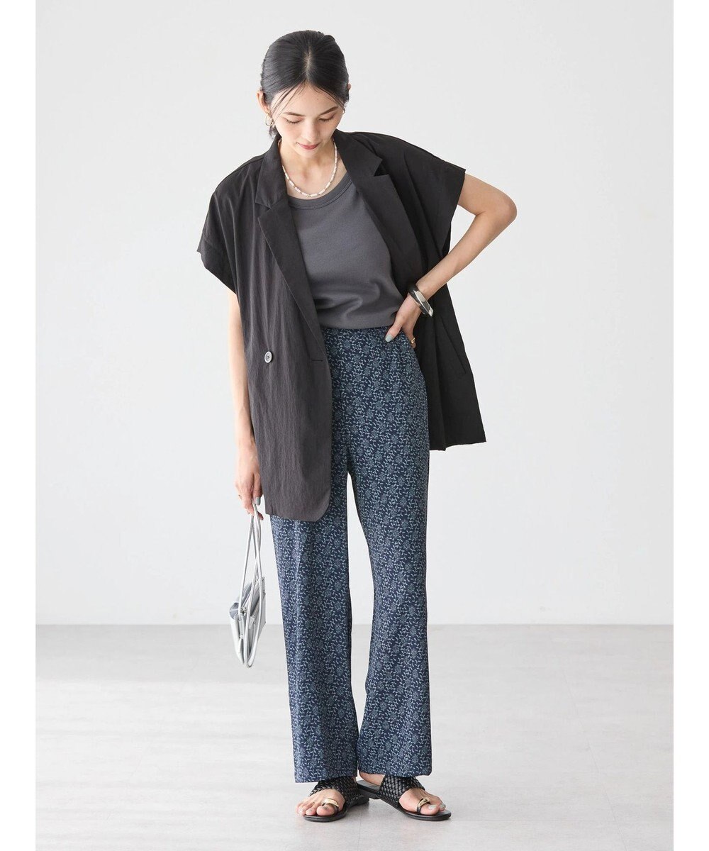 AMERICAN HOLIC イージーケア＋接触冷感プリントリラックスパンツ 