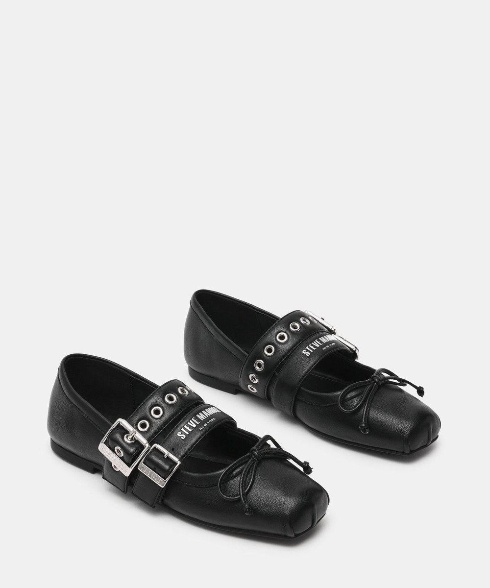 STEVE MADDEN CEARA バレエダブルストラップフラットシューズ 
