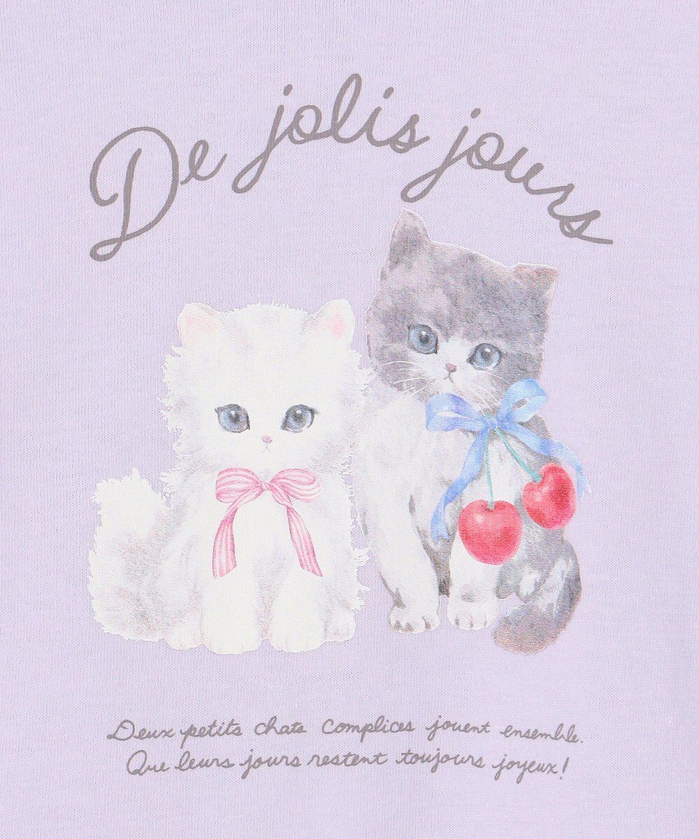 ANY KIDS 【綿100%】ドロップショルダー アニマルプリントTシャツ 