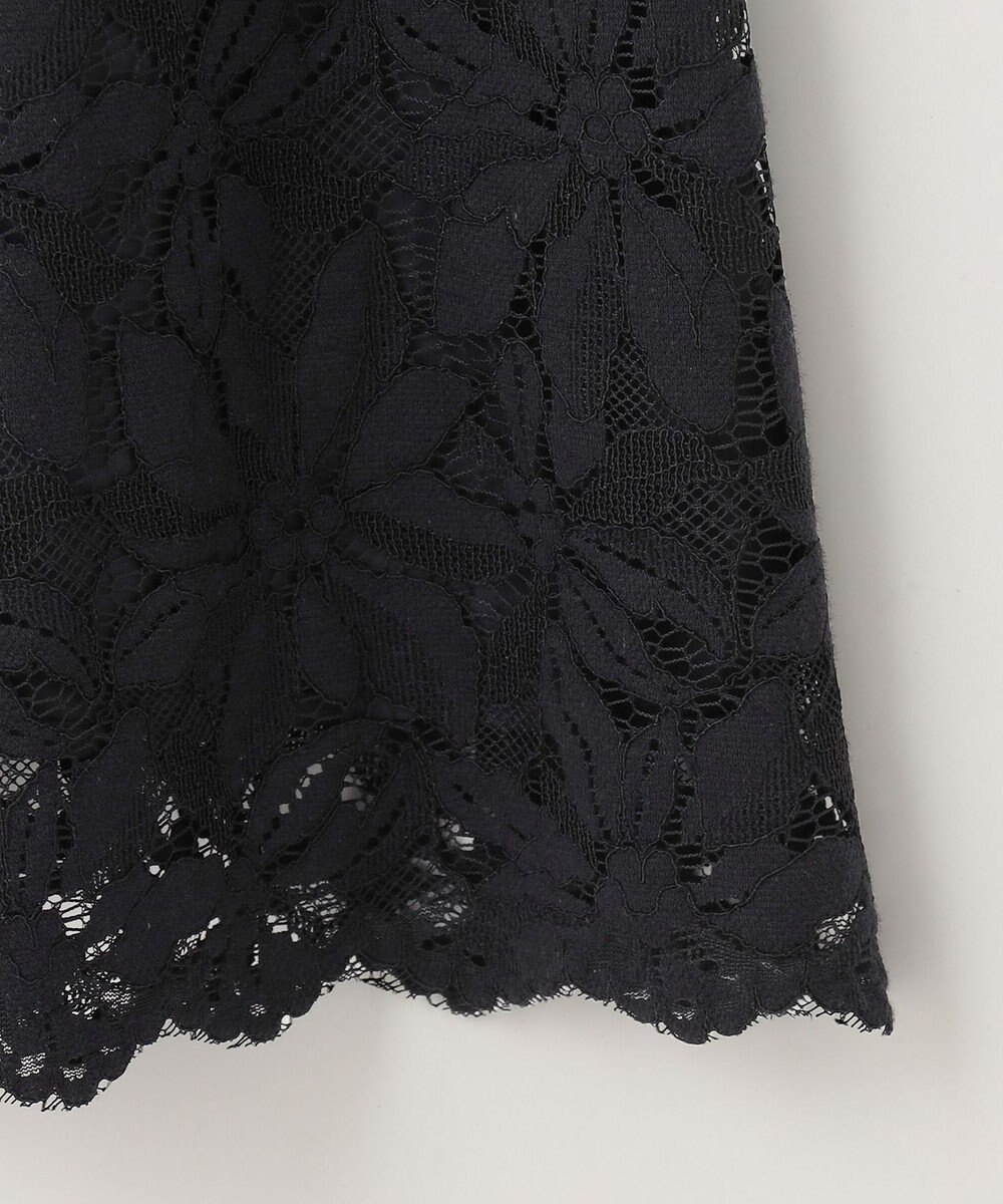 自由区 【XSサイズ～/洗える/セット可】フラワーコードレース レーススカート 