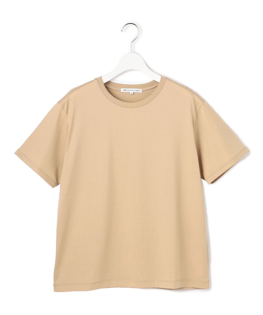 23区 シルキータッチ ベーシック Tシャツ 