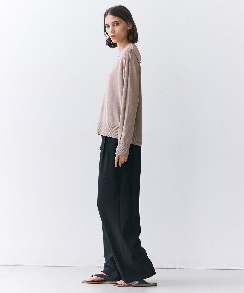 BEIGE， RUE / ドライタッチイージーセミワイドパンツ 