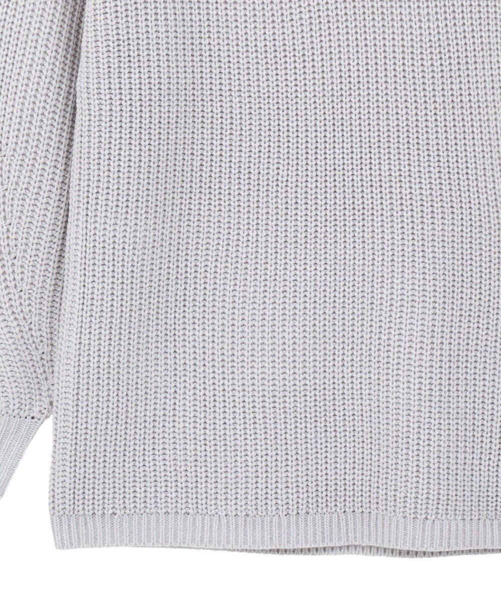 earth music&ecology 【毛玉防止 / 洗濯機洗い可】アンチピリングクロスネックルーズニット 