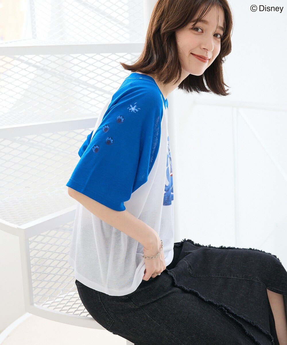 Green Parks スティッチ／シアー半袖ラグランＴシャツ 