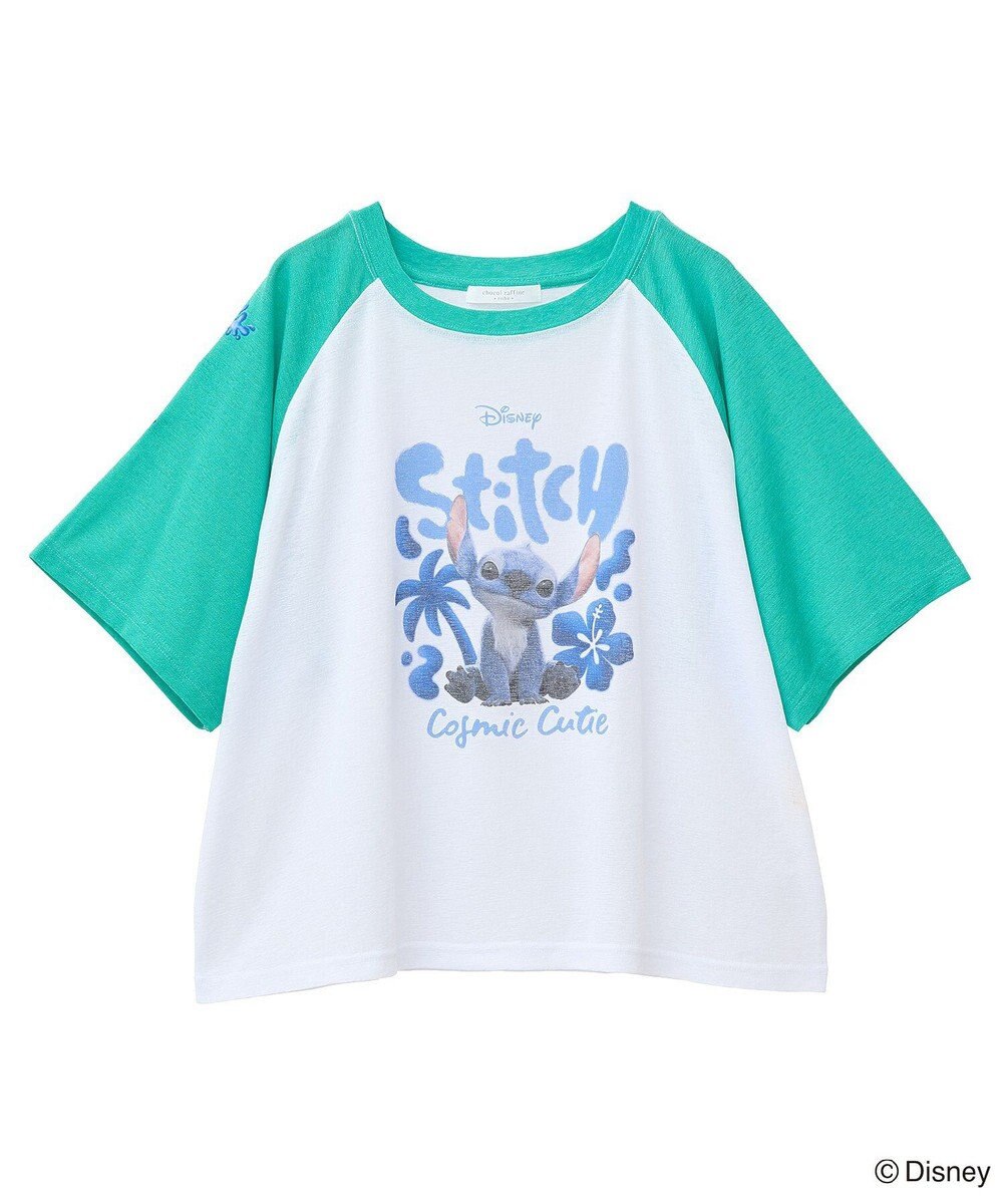 Green Parks スティッチ／シアー半袖ラグランＴシャツ 