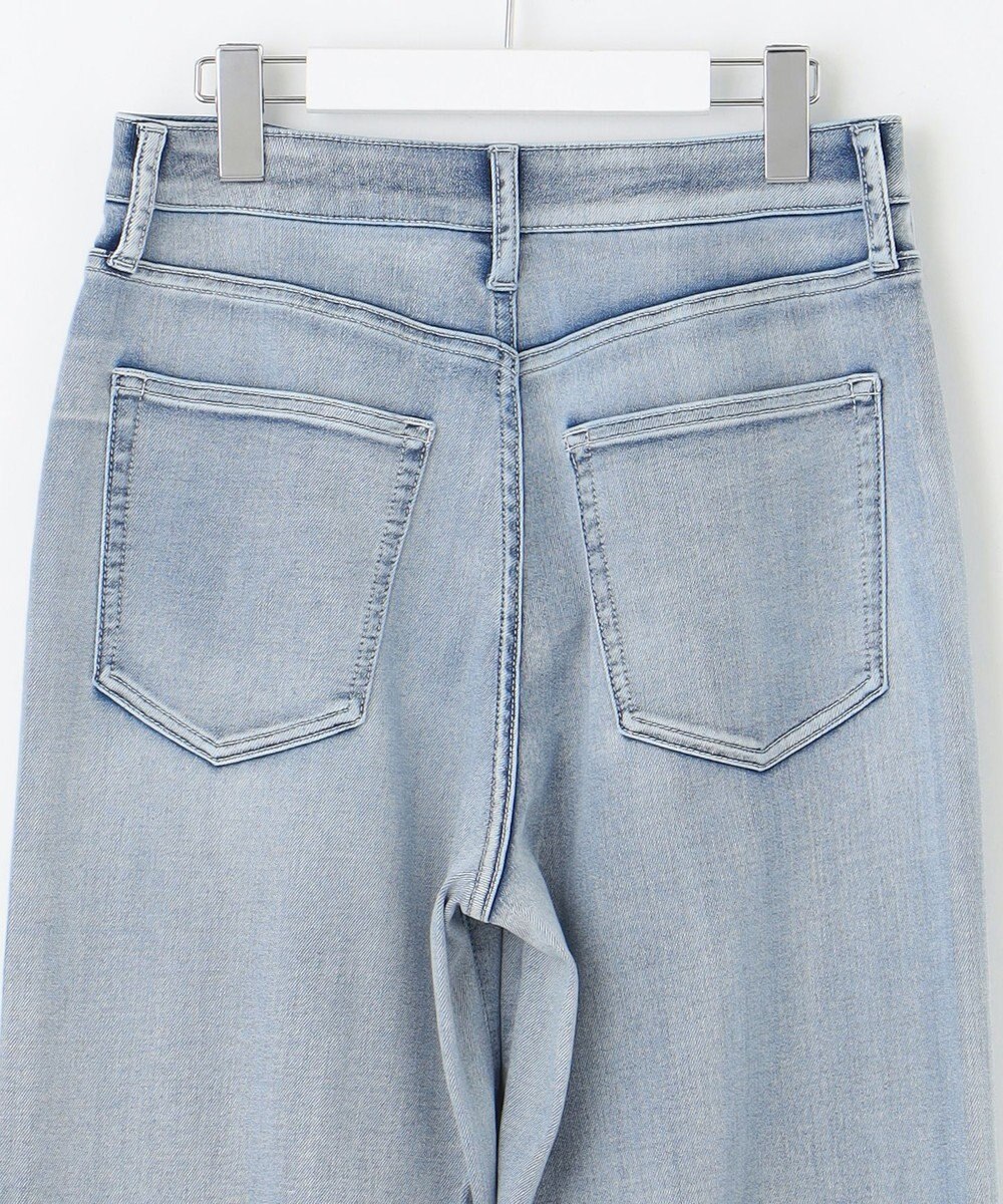 自由区 L 【19号サイズまで展開】ウスカルデニムダーツカーブ パンツ 